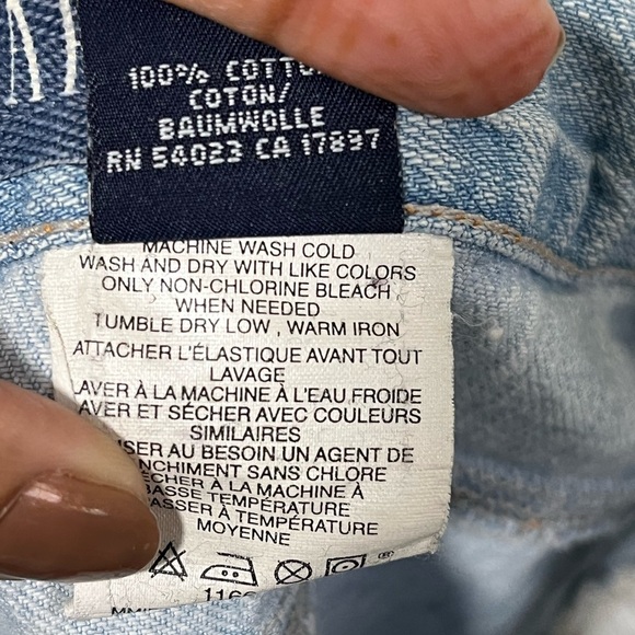 GAP Light Wash Capri Jeans Size 14 Kids - Picture 10 of 10